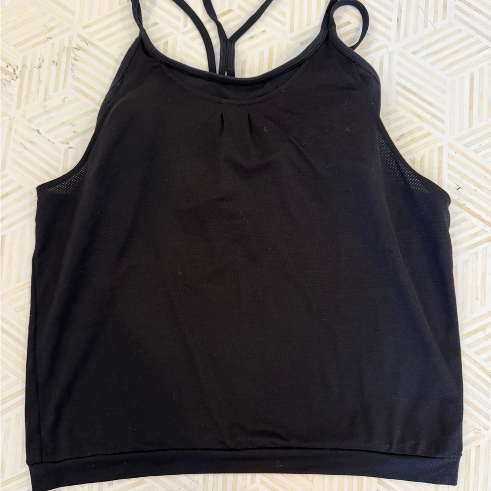 Athleta Energize Black Tank Top size medium EUC